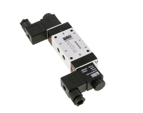 5/3 G1/8'' Válvula solenoide de centro cerrado 230V AC 3-8bar/42-112psi Airtec