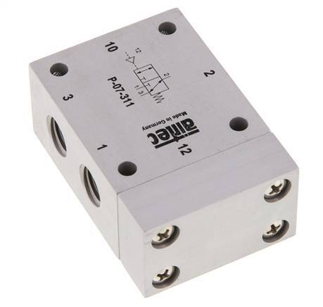 válvula piloto de aire 3/2 G1/4'' (G1/8'') 1-10bar/14-140psi Airtec