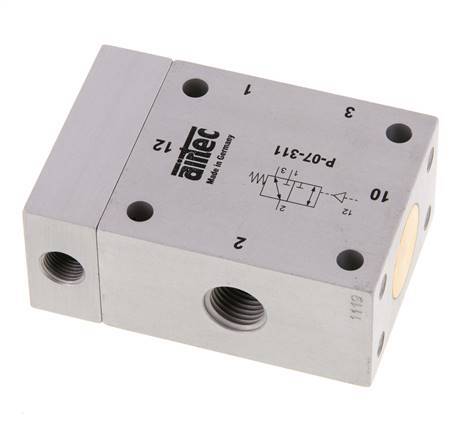 válvula piloto de aire 3/2 G1/4'' (G1/8'') 1-10bar/14-140psi Airtec