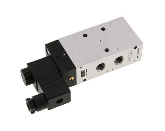 válvula solenoide 5/2 G1/4'' 24V DC 2.5-10bar/35.0-140psi Airtec