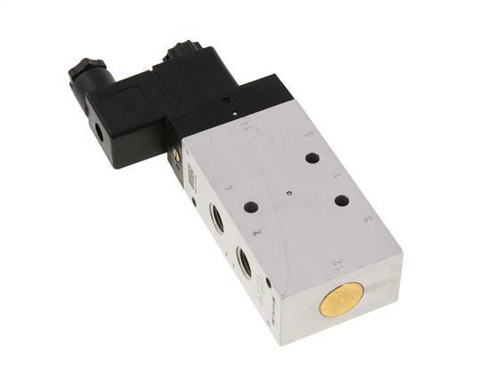 válvula solenoide 5/2 G1/4'' 24V DC 2.5-10bar/35.0-140psi Airtec