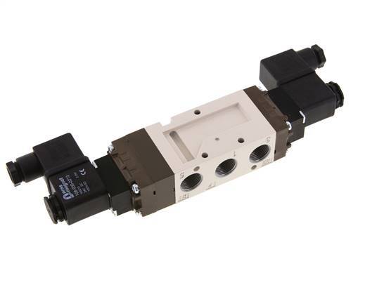 válvula solenoide central de escape 5/3 G3/8'' 24V DC 2-10bar/28-140psi YPC