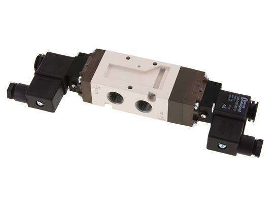 válvula solenoide central de escape 5/3 G3/8'' 24V DC 2-10bar/28-140psi YPC