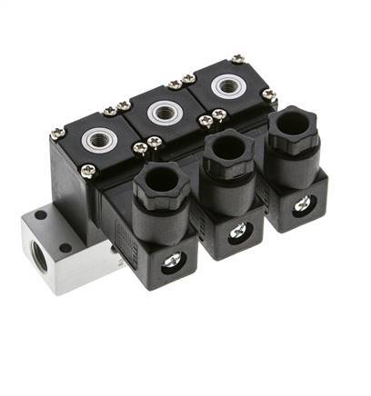 3x3/2 M5 NC Electroválvula 12V DC -0.95-8bar/-13.2-112psi Airtec