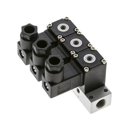 3x3/2 M5 NC Electroválvula 12V DC -0.95-8bar/-13.2-112psi Airtec