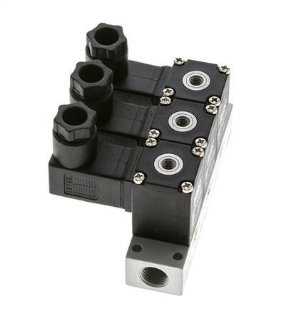 3x3/2 M5 NC Electroválvula 12V DC -0.95-8bar/-13.2-112psi Airtec
