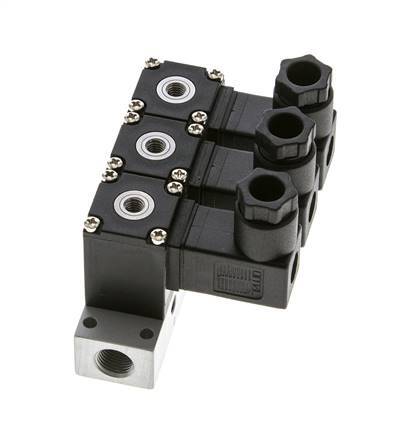 3x3/2 M5 NC Electroválvula 12V DC -0.95-8bar/-13.2-112psi Airtec
