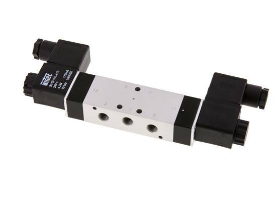 válvula solenoide de centro de presión 5/3 G1/8'' 24V DC 3-10bar/42-140psi Airtec