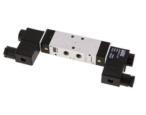 válvula solenoide de centro de presión 5/3 G1/8'' 24V DC 3-10bar/42-140psi Airtec