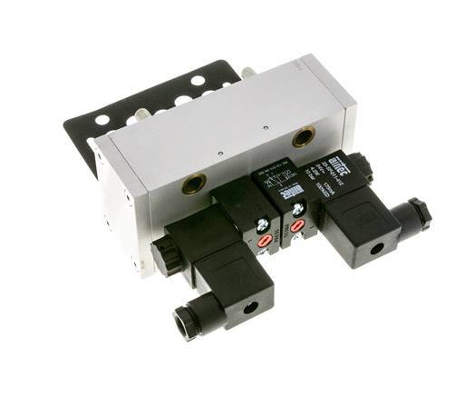 5/3 ISO 5599-3 Válvula solenoide central de escape 230V AC 3-10bar/42-140psi Airtec
