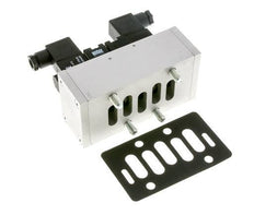 5/3 ISO 5599-3 Válvula solenoide central de escape 230V AC 3-10bar/42-140psi Airtec