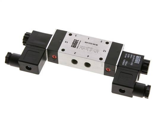válvula solenoide central de escape 5/3 G1/8'' 24V DC 3-8bar/42-112psi Airtec