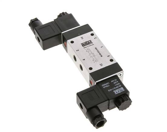 válvula solenoide central de escape 5/3 G1/8'' 24V DC 3-8bar/42-112psi Airtec