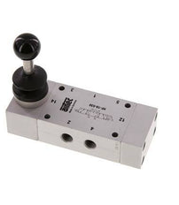 5/3 G1/8'' Válvula de palanca manual cerrada al centro 0-10bar/0-140psi Airtec