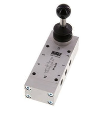 5/3 G1/8'' Válvula de palanca manual cerrada al centro 0-10bar/0-140psi Airtec