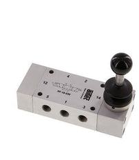 5/3 G1/8'' Válvula de palanca manual cerrada al centro 0-10bar/0-140psi Airtec