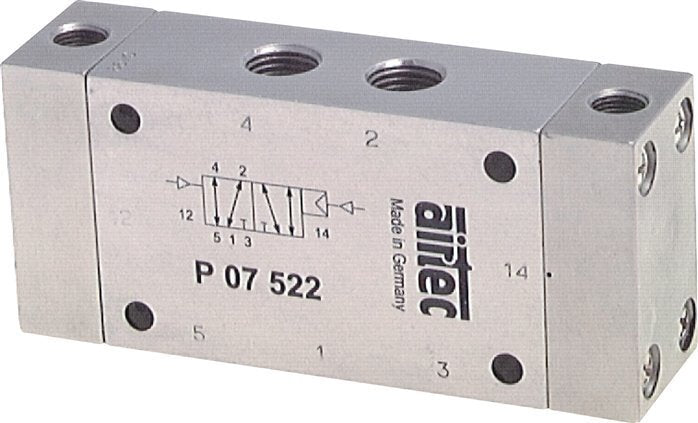 5/2 G1/8'' Válvula piloto de aire dominante 0-10bar/0-140psi Airtec