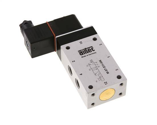 Electroválvula 5/2 G1/4'' 24V DC ATEX 2.5-10bar/35.0-140psi Airtec