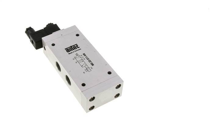 5/2 G1/2'' (G1/8'') Válvula Solenoide Piloto Externo 24V DC 0-10bar/0-140psi Airtec