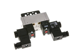 5/3 ISO 5599-1 Válvula solenoide central de escape 230V AC 3-10bar/42-140psi Airtec