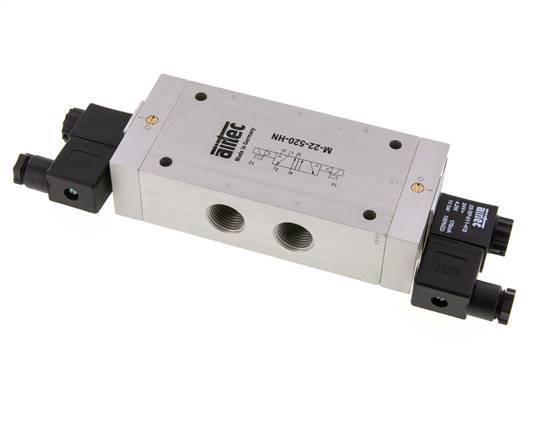 electroválvula biestable 5/2 G1/2'' 230V AC 1-10bar/14-140psi Airtec