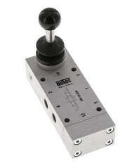 5/3 G1/8'' Válvula de palanca de mano cerrada en el centro 0-10bar/0-140psi Airtec