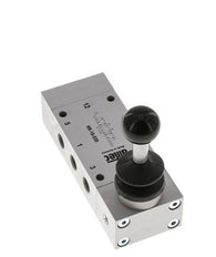 5/3 G1/8'' Válvula de palanca de mano cerrada en el centro 0-10bar/0-140psi Airtec