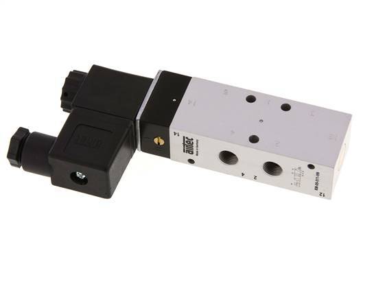 Válvula solenoide 5/2 G1/8'' 24V DC 3-10bar/42-140psi Airtec