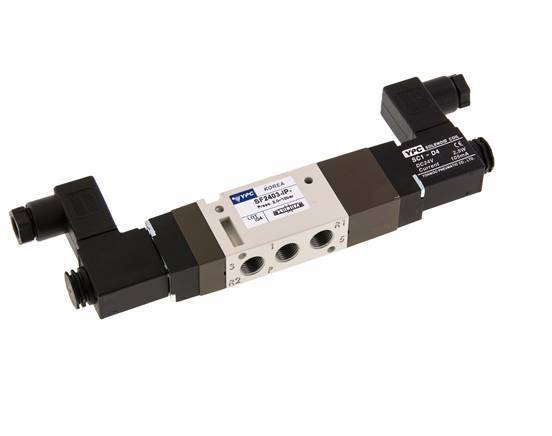 válvula solenoide central de escape 5/3 G1/8'' 24V DC 2-10bar/28-140psi YPC