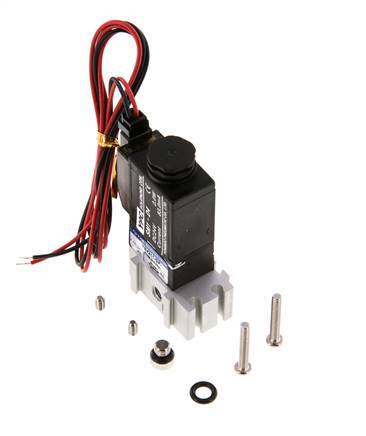 3/2 M5 NC Electroválvula 24V DC 0-8bar/0-112psi Conector de 2 polos YPC