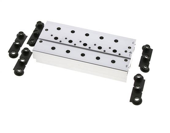 6xG1/4'' Manifold 5-Station Festo 576420 VABM-B10-20S-G14-5