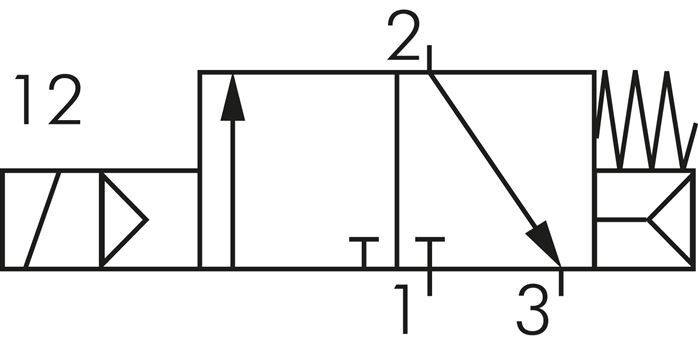 electroválvula 3/2 G1/2'' NC 230V AC 1.5-8bar/21.0-112psi E.MC