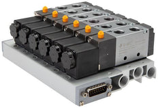 G1/4'' 14x Terminal de válvulas neumático 24V CC 1,5-8bar/21,0-112psi Multipolo E.MC
