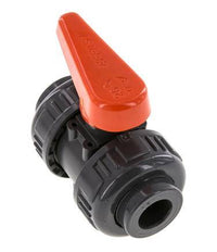 Válvula de Bola de PVC de 2 Vías Doble Unión 16 mm Toma FKM