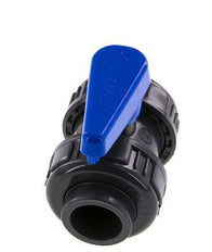 Válvula de Bola de PVC de 2 Vías Doble Unión 25 mm Toma EPDM
