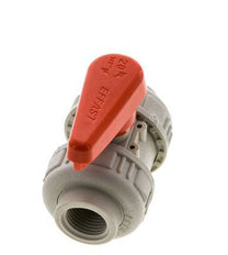 Válvula de bola de 2 vías PP-H Doble Unión Rp 1/2'' FKM