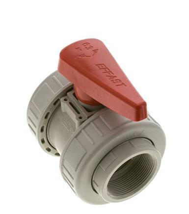 Válvula de bola de 2 vías True Union Rp 2'' FKM