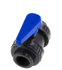 Válvula de bola de PVC de 2 vías Doble Unión Rp 1'' EPDM