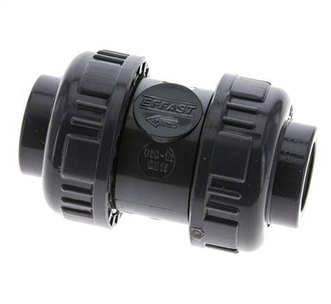 Válvula de retención de PVC Rp 1/2'' 0,012-16bar