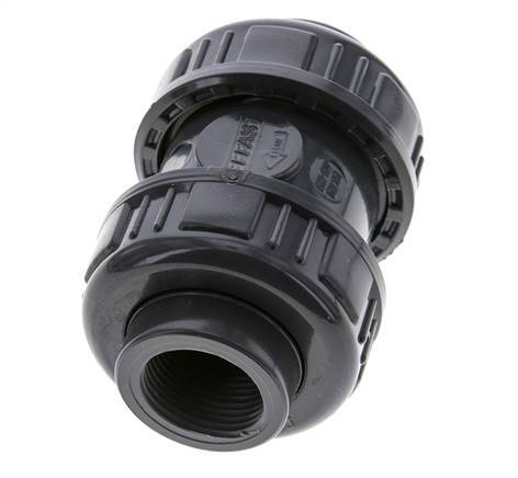 Válvula Antirretorno PVC Rp 3/4'' 0.012-16bar (0.17-232psi)