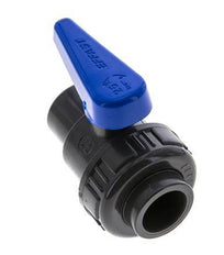 Válvula de bola de PVC de 2 vías Unión Simple 25 mm Socket EPDM