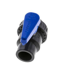 Válvula de bola de PVC de 2 vías Unión Simple 25 mm Socket EPDM