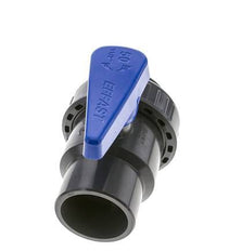 Válvula de bola de PVC de 2 vías Unión simple 50 mm Socket EPDM