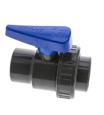 Válvula de bola de PVC de 2 vías Unión simple 50 mm Socket EPDM