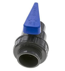 Válvula de bola de PVC de 2 vías Unión simple 50 mm Socket EPDM