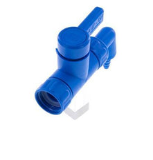 Válvula de bola de 2 vías de PP G 3/4'' 6x10mm Barras de manguera