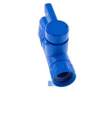 Válvula de bola de PE de 2 vías y 13 mm (1/2'') para manguera