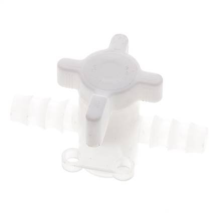 Válvula de bola de 2 vías de PVDF Barras de manguera de 3/8'' (9 mm)