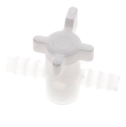 Válvula de bola de 2 vías de PVDF Barras de manguera de 3/8'' (9 mm)
