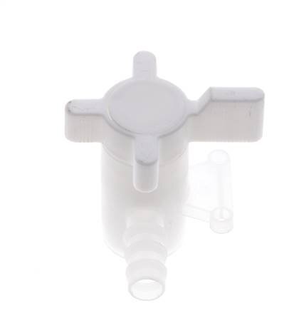 Válvula de bola de 2 vías de PVDF 10 mm Hose Barbs